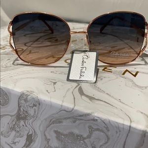 Carlos Falchi Women’s aviator Sunglasses